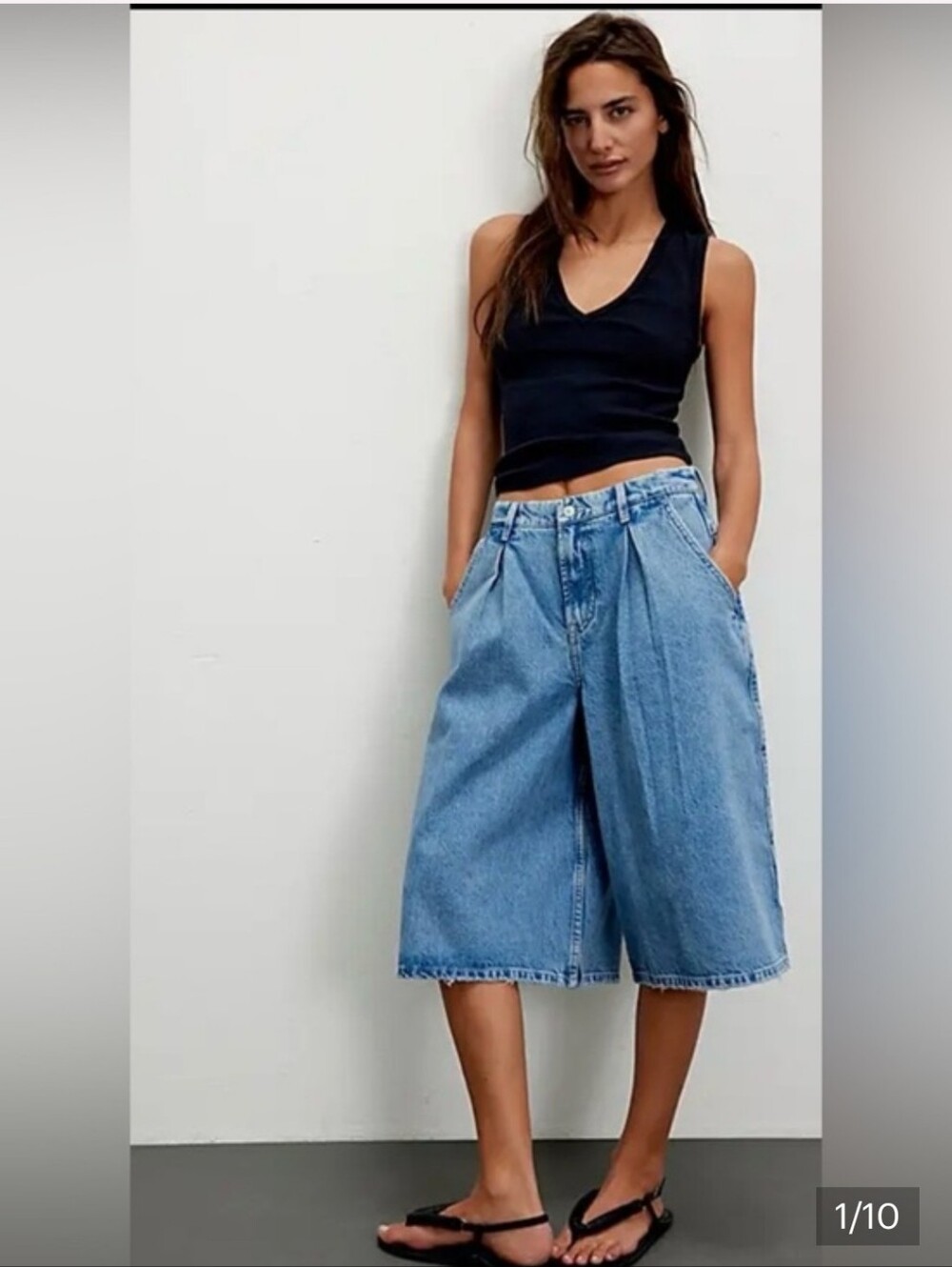 FREE PEOPLE Crvy Antonia Culotte Jeans NWT